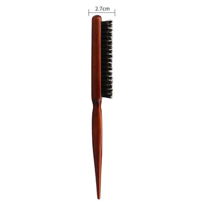 Makeup Artist Modeling Studio Updo Hair Bristle Wooden Rod Single Row Comb
