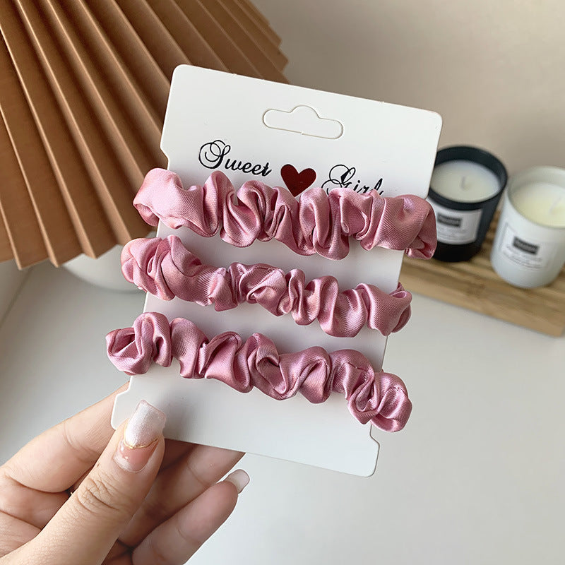 Simple Rubber Band Hair Tieshair Bands Ornament