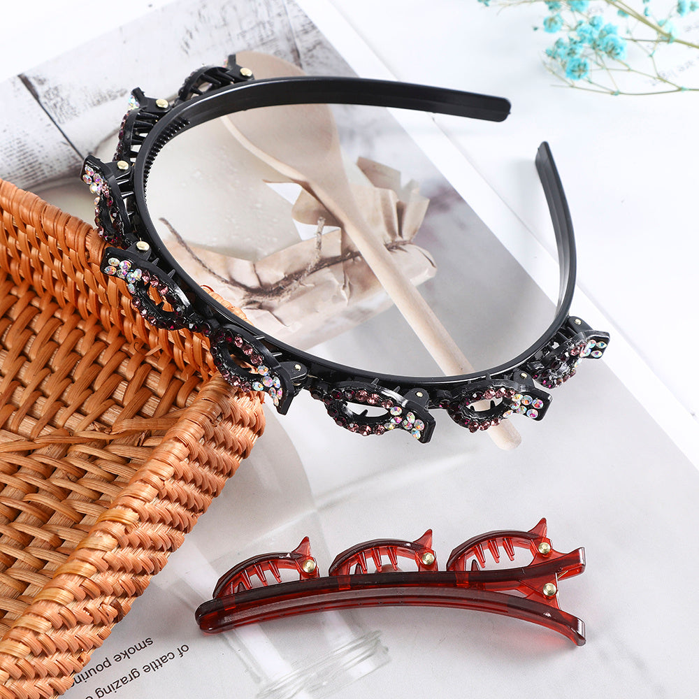 Non-Slip Head Wear Solid Color Head Band Stylish Hair Styling Accessories