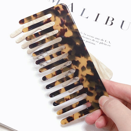 Wide Tooth  Leopard Print Hairdressing Comb