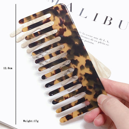 Wide Tooth  Leopard Print Hairdressing Comb