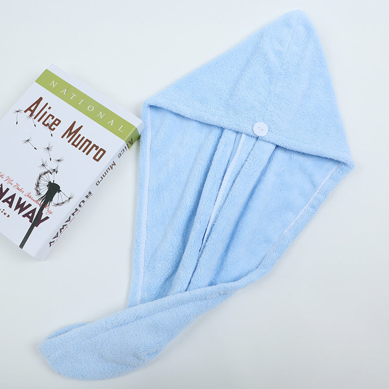 Coral Fleece Shower Cap Soft, Breathable And Absorbent Headscarf Towel