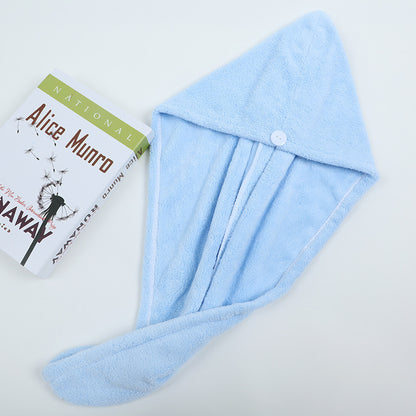 Coral Fleece Shower Cap Soft, Breathable And Absorbent Headscarf Towel