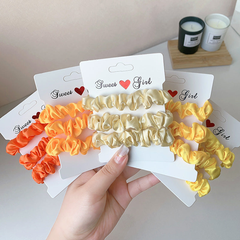 Simple Rubber Band Hair Tieshair Bands Ornament