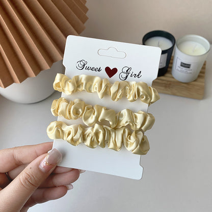 Simple Rubber Band Hair Tieshair Bands Ornament