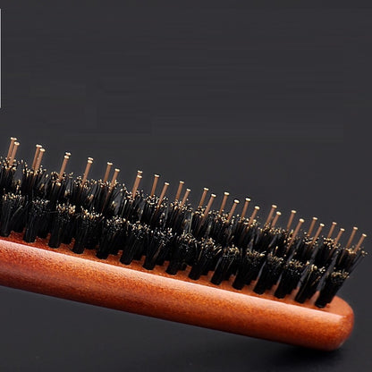 Makeup Artist Modeling Studio Updo Hair Bristle Wooden Rod Single Row Comb