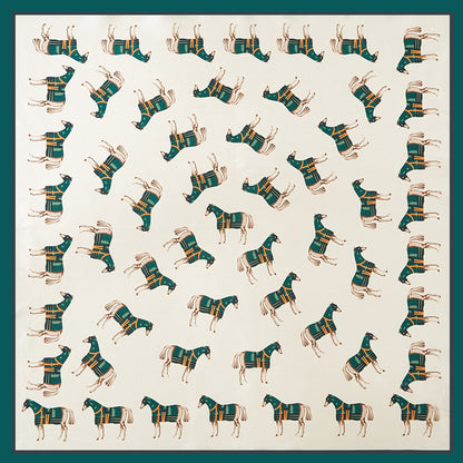 Silk Satin Printed Scarf Scarf Shawl