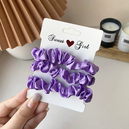 Simple Rubber Band Hair Tieshair Bands Ornament