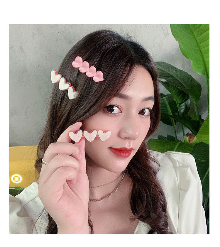 Sweet And Lovely Side Clip Love Hair Accessories