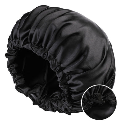 New Women's Fashion Double-layer Satin Sleeping Hat- Soft & Comfortable