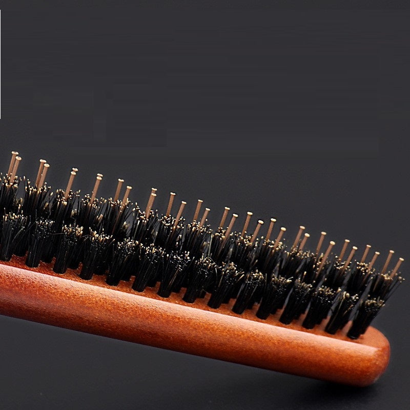 Makeup Artist Modeling Studio Updo Hair Bristle Wooden Rod Single Row Comb