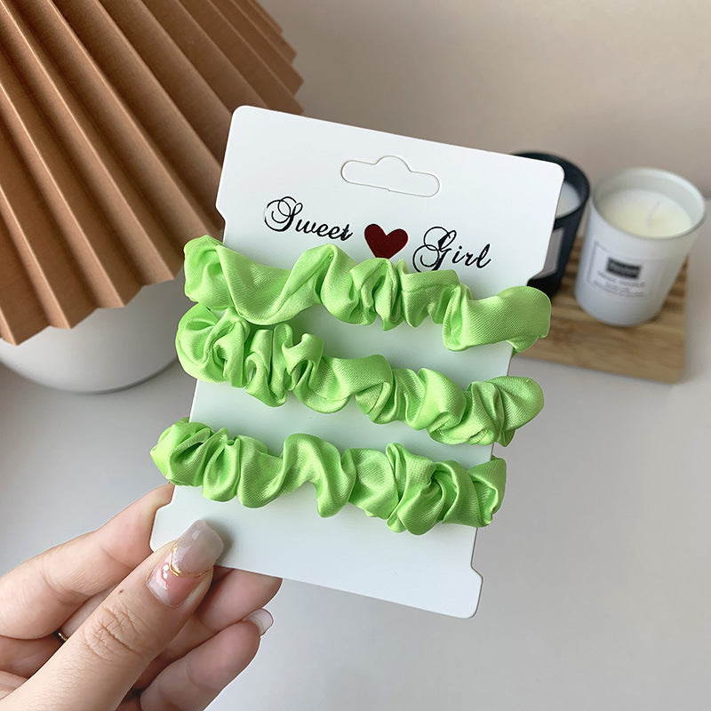 Simple Rubber Band Hair Tieshair Bands Ornament