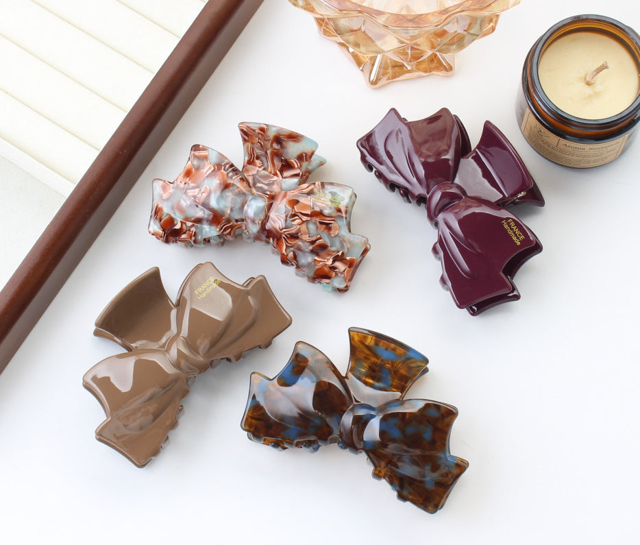 New Acetate Grip Sweet Hair Accessories Large Updo Hair Claw Headdress Clip