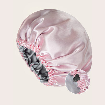New Women's Fashion Double-layer Satin Sleeping Hat- Soft & Comfortable