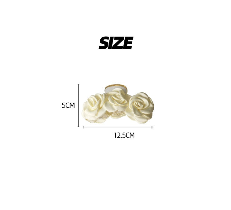 Milk White Sweet Summer New INS Premium Feel Back Head Hair Clip