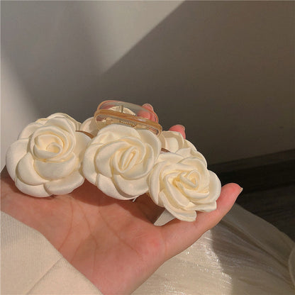 Milk White Sweet Summer New INS Premium Feel Back Head Hair Clip