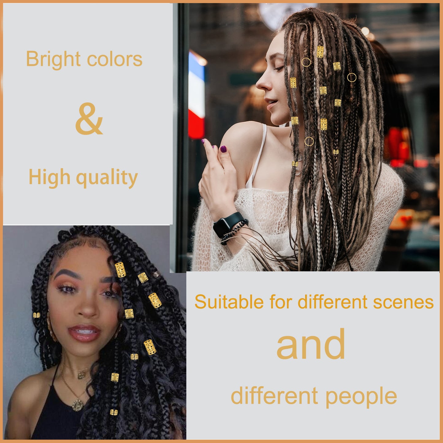 80 Metal Hair Rings DIY Dirty Braid Buckle Rings Accessories Styling Tools