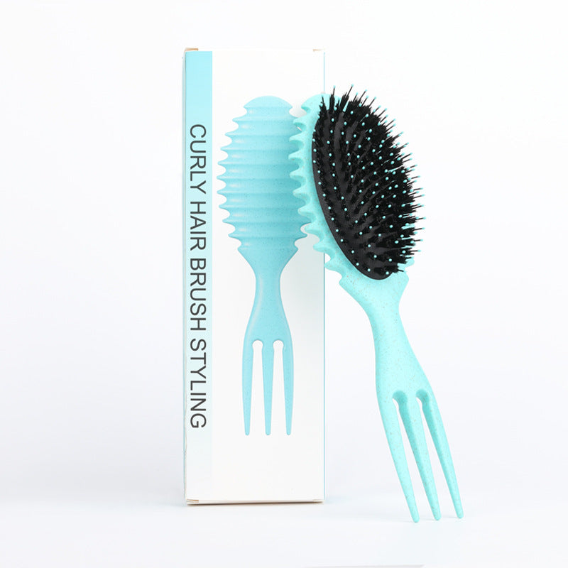 Curl Defining Bounce Hair Brush Boar Bristle Comb Detangling Shaping Hairbrushes Professional Salon Home Styling Comb