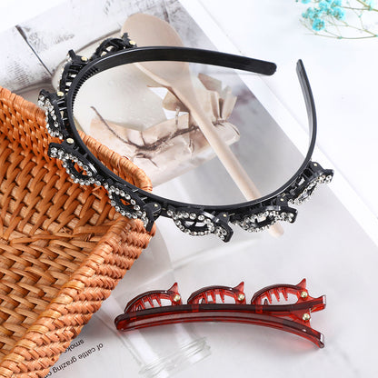 Non-Slip Head Wear Solid Color Head Band Stylish Hair Styling Accessories