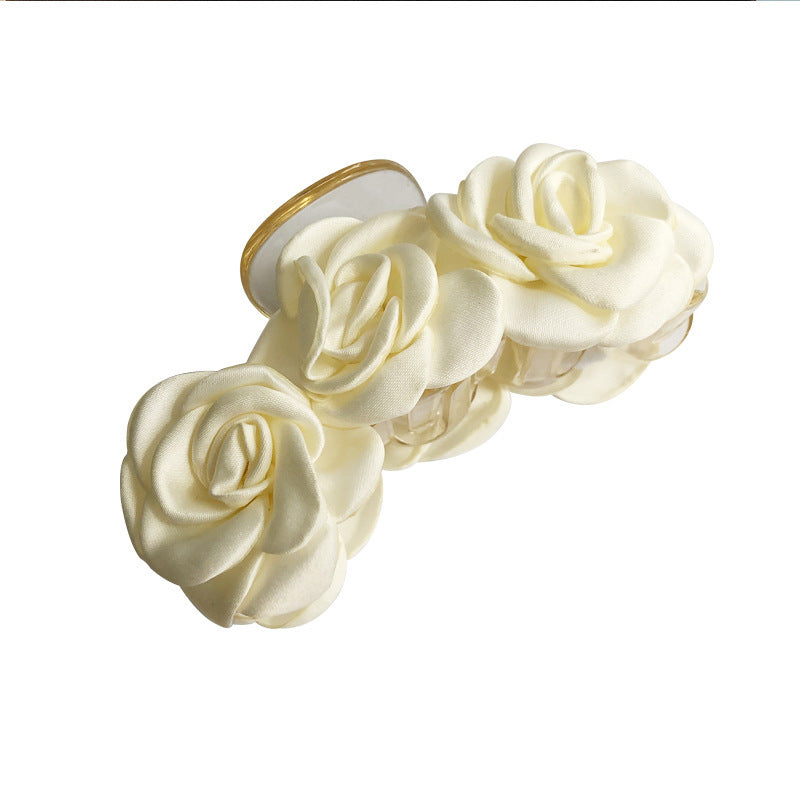 Milk White Sweet Summer New INS Premium Feel Back Head Hair Clip