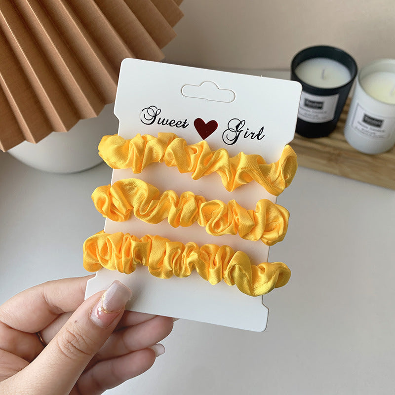 Simple Rubber Band Hair Tieshair Bands Ornament