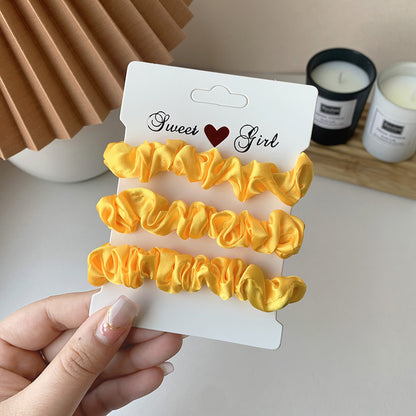 Simple Rubber Band Hair Tieshair Bands Ornament