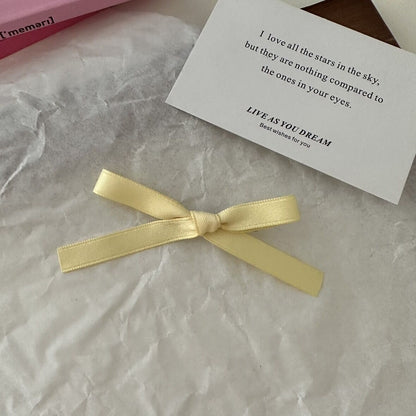 Sweet Girl Bow Ribbon Barrettes