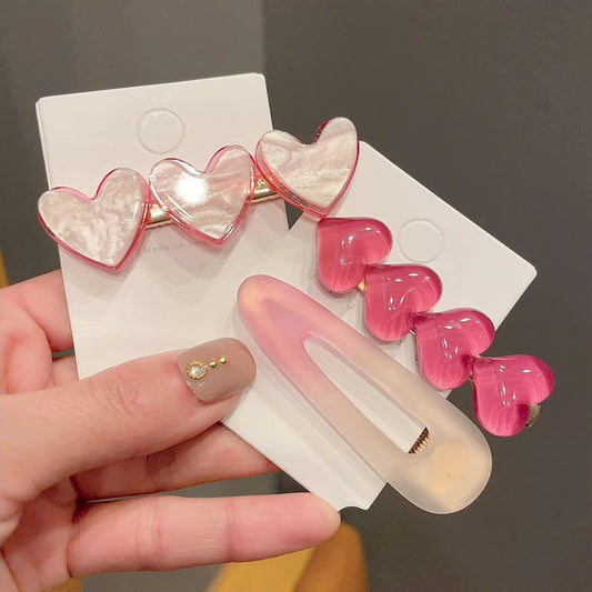 Sweet And Lovely Side Clip Love Hair Accessories