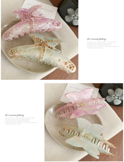 Original Design Stereo Acetate Starfish Hair Claw