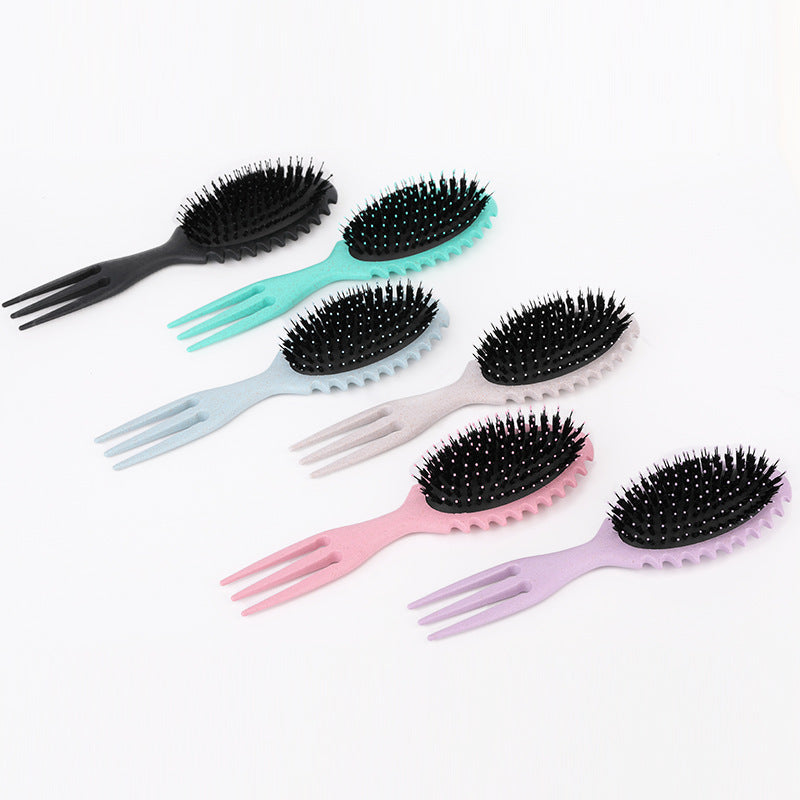 Curl Defining Bounce Hair Brush Boar Bristle Comb Detangling Shaping Hairbrushes Professional Salon Home Styling Comb