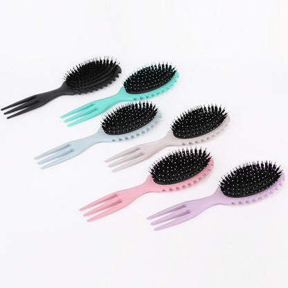 Curl Defining Bounce Hair Brush Boar Bristle Comb Detangling Shaping Hairbrushes Professional Salon Home Styling Comb