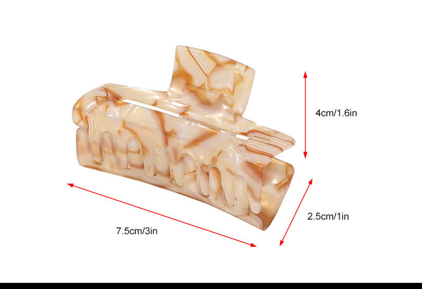 Gold Alloy Hair Clips, Claw Clip, Geometric Openwork Clips, Hairpins, For Women and Girls, Hair Accessories