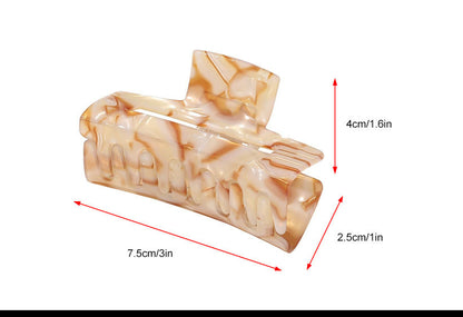 Gold Alloy Hair Clips, Claw Clip, Geometric Openwork Clips, Hairpins, For Women and Girls, Hair Accessories