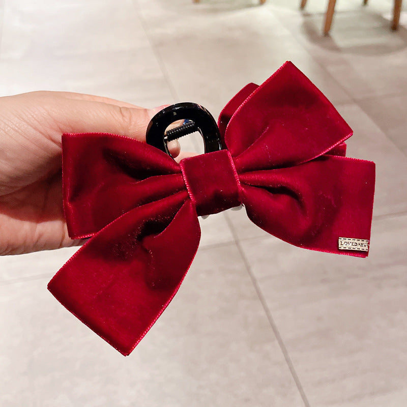 Graceful Bow Mesh Hair Claw Headdress