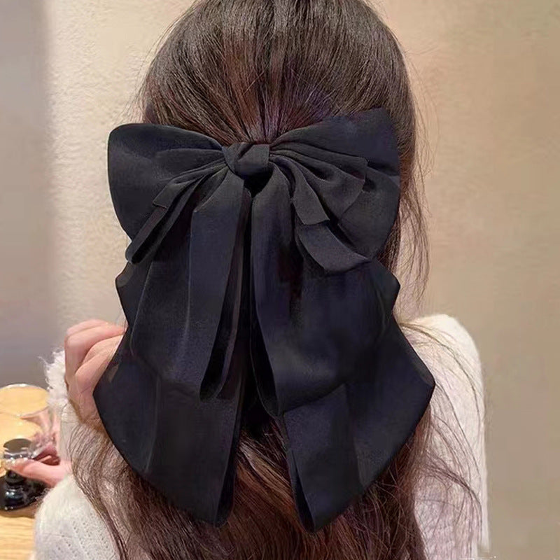 Graceful Bow Mesh Hair Claw Headdress