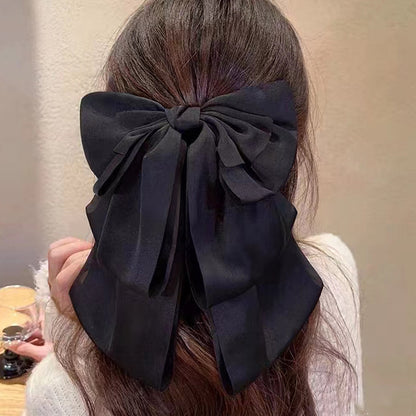 Graceful Bow Mesh Hair Claw Headdress