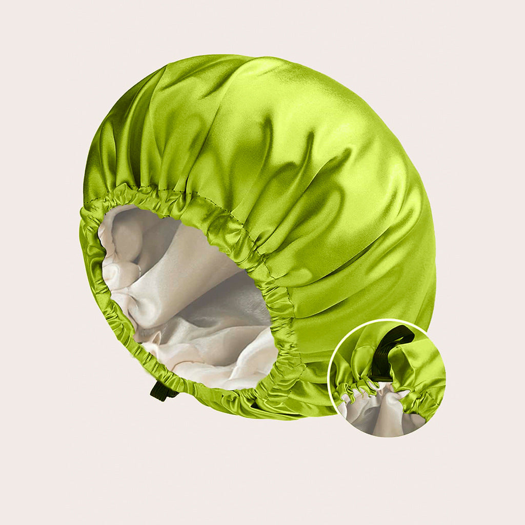 New Women's Fashion Double-layer Satin Sleeping Hat- Soft & Comfortable