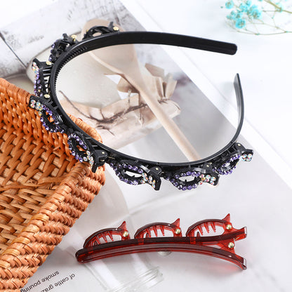 Non-Slip Head Wear Solid Color Head Band Stylish Hair Styling Accessories