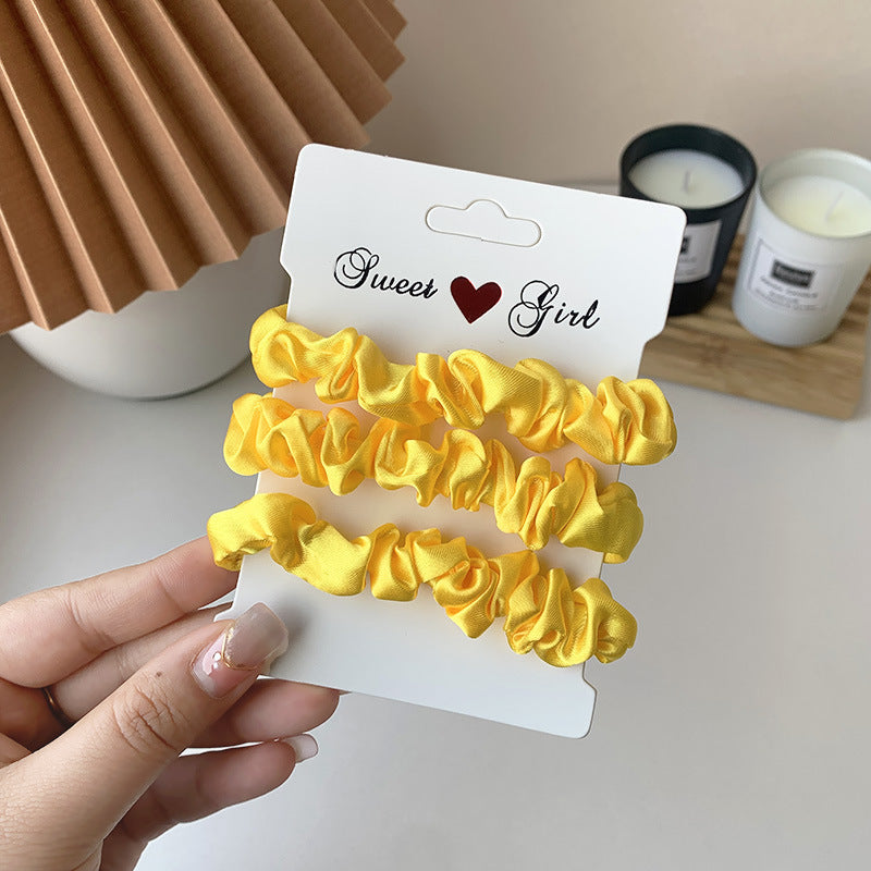 Simple Rubber Band Hair Tieshair Bands Ornament