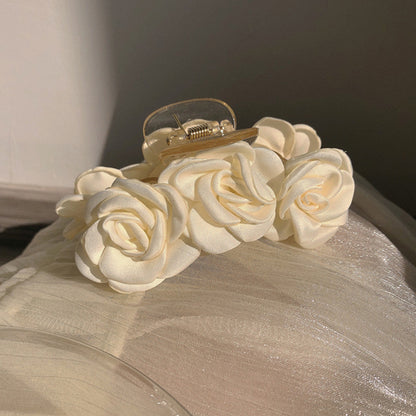 Milk White Sweet Summer New INS Premium Feel Back Head Hair Clip