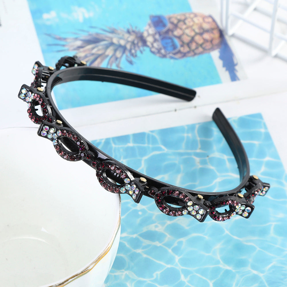Non-Slip Head Wear Solid Color Head Band Stylish Hair Styling Accessories