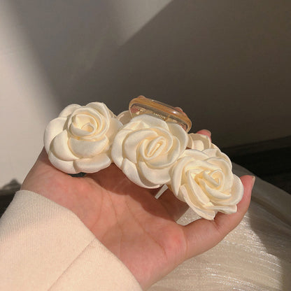 Milk White Sweet Summer New INS Premium Feel Back Head Hair Clip
