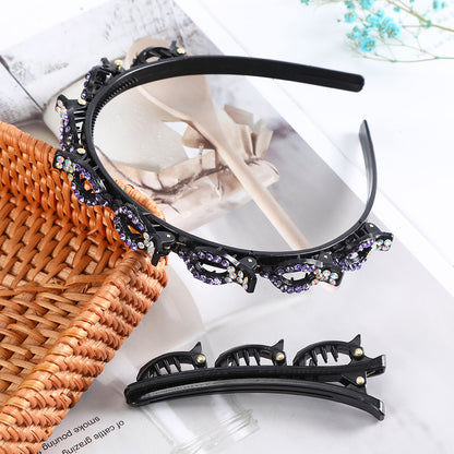 Non-Slip Head Wear Solid Color Head Band Stylish Hair Styling Accessories