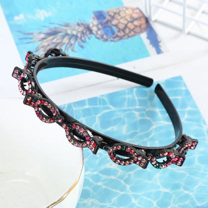 Non-Slip Head Wear Solid Color Head Band Stylish Hair Styling Accessories