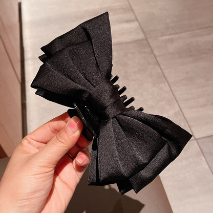 Graceful Bow Mesh Hair Claw Headdress