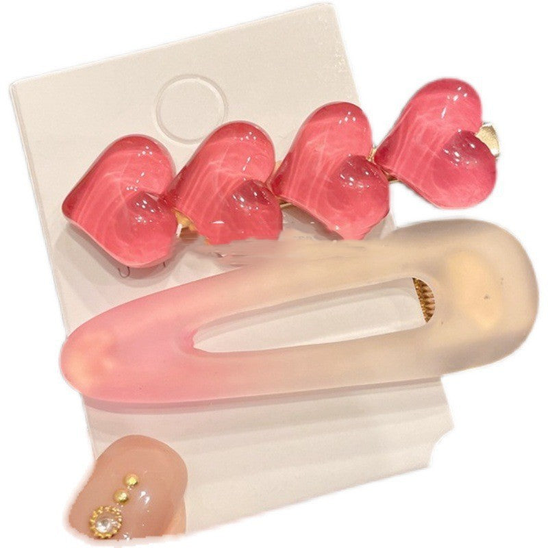 Sweet And Lovely Side Clip Love Hair Accessories